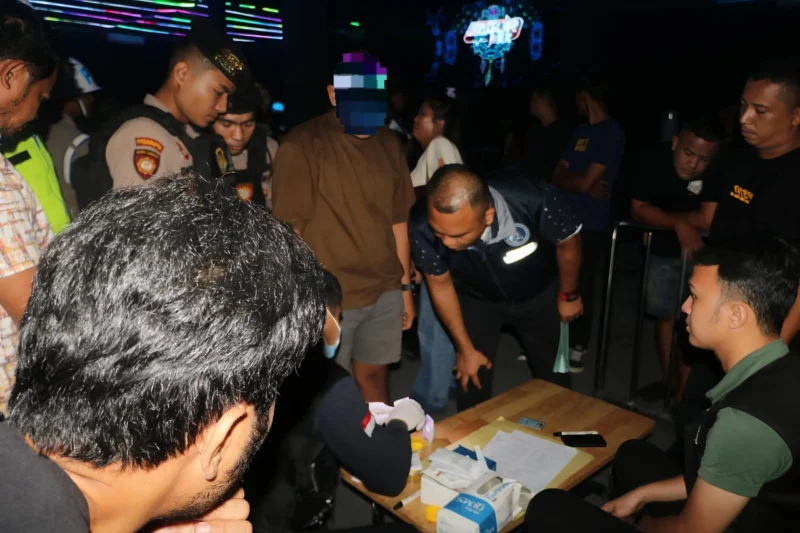 Razia THM High Pass Medan, Polda Sumut Amankan 4 Pengunjung Positif Narkotika
