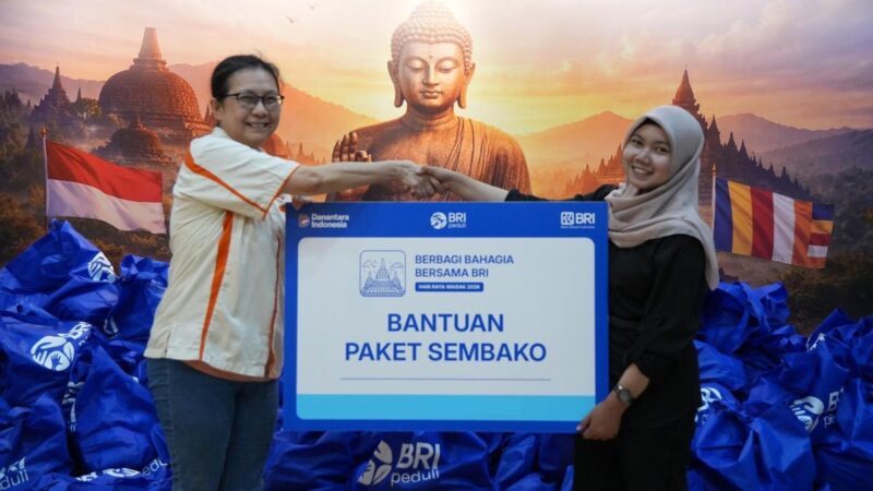 Tebar Kepedulian di Hari Raya Waisak 2026, BRI Peduli Bagikan 1.000 Paket Sembako bagi Umat Buddha 