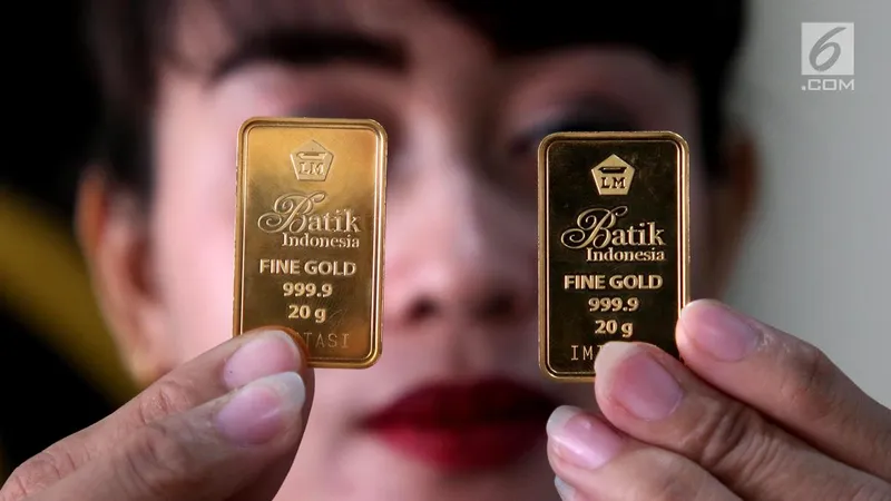 Harga emas Antam hari ini anjlok Rp 18.000, cek daftar lengkap di sini