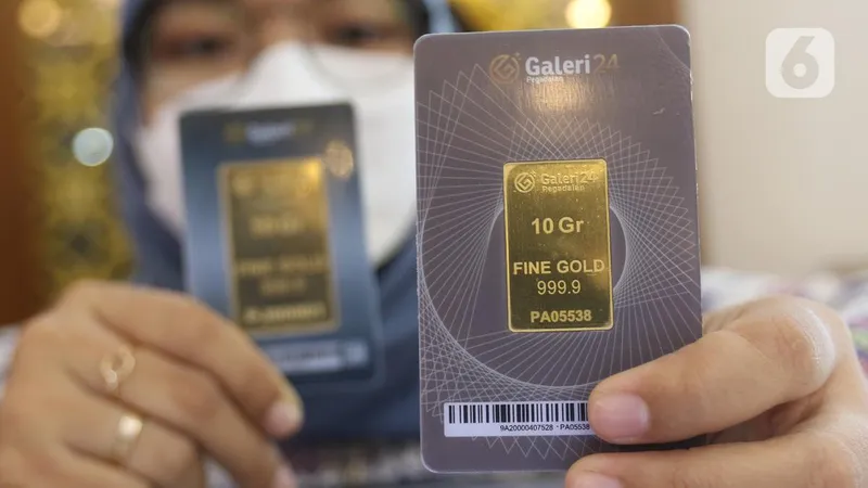 Harga emas Pegadaian naik kompak hari ini