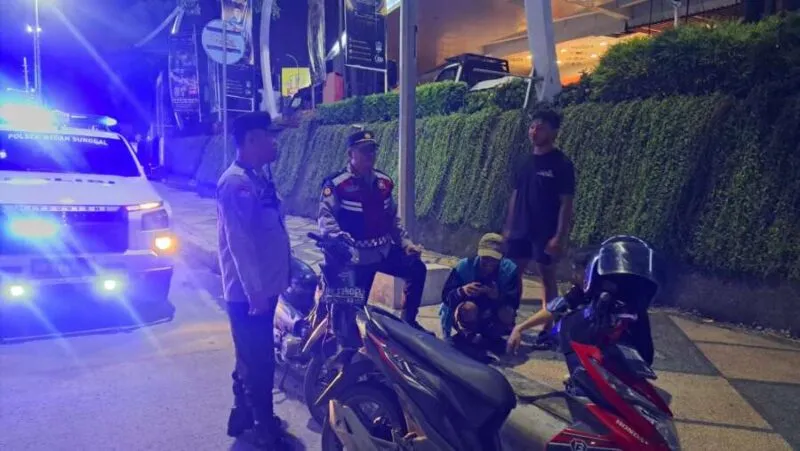 Patroli Blue Light Polsek Sunggal, Berikan Rasa Aman Dan Nyaman Kepada Warganya