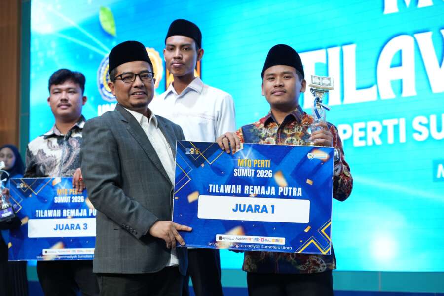 UMSU Raih Gelar Juara Terbanyak MTQ PERTI Sumut 2026