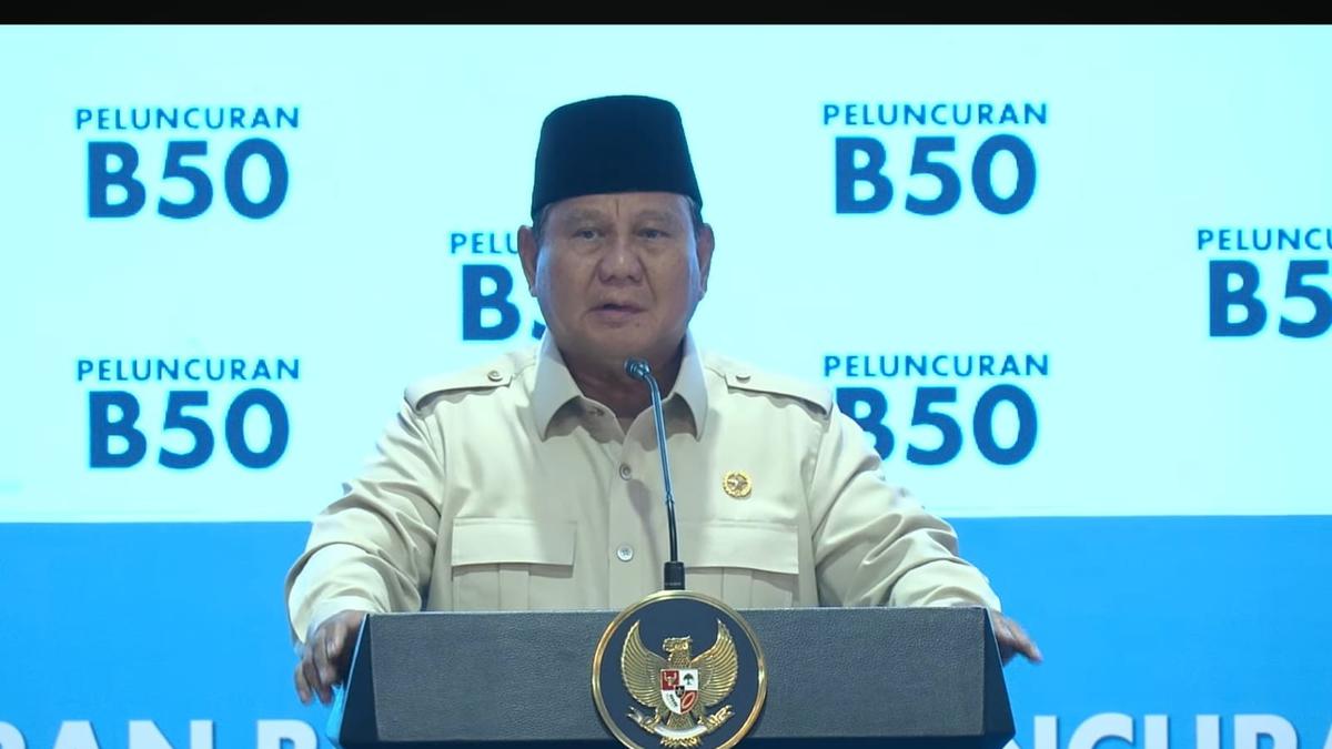 B50: Prabowo Sebut Indonesia Hemat Devisa dan Tak Impor Solar
