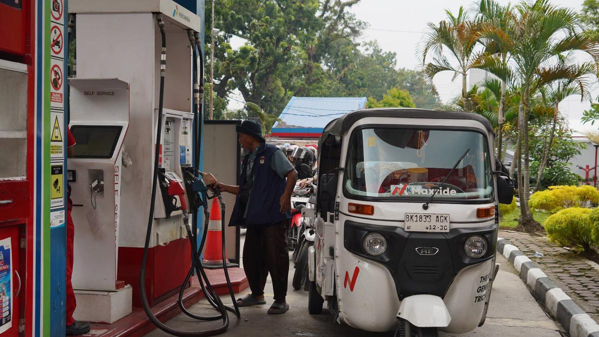 Distribusi BBM Sumut Normal, SPBU Ringan, Warga Tenang