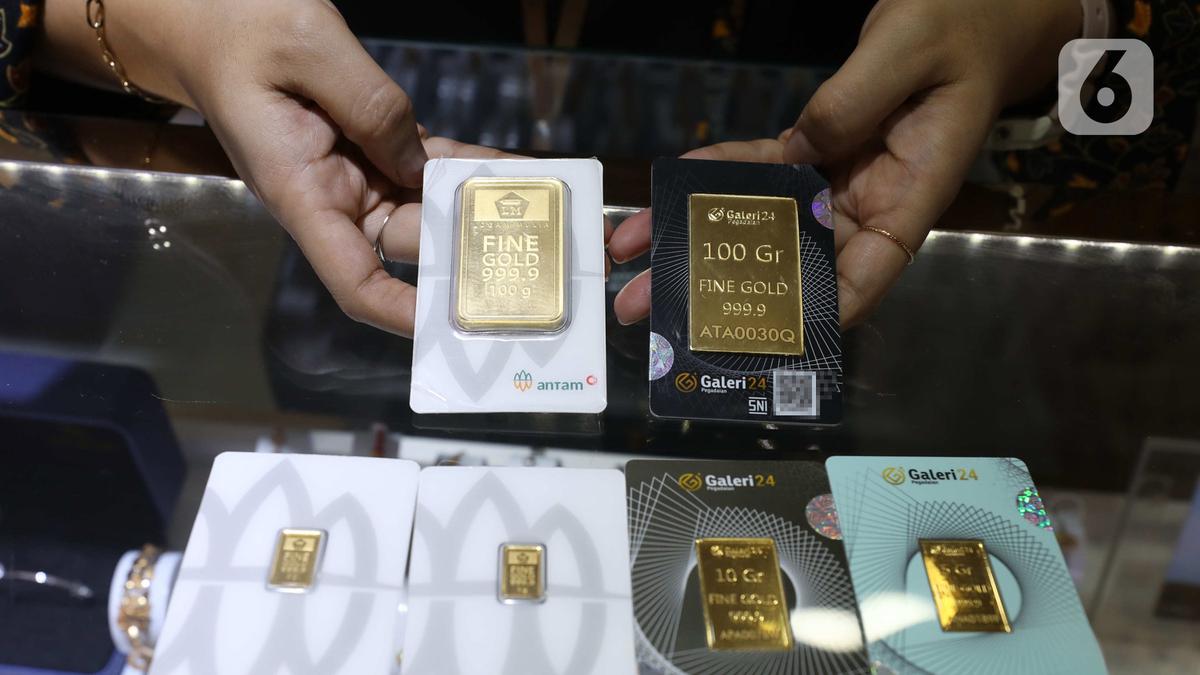 Harga Emas Antam Turun Rp 2.000 per Gram